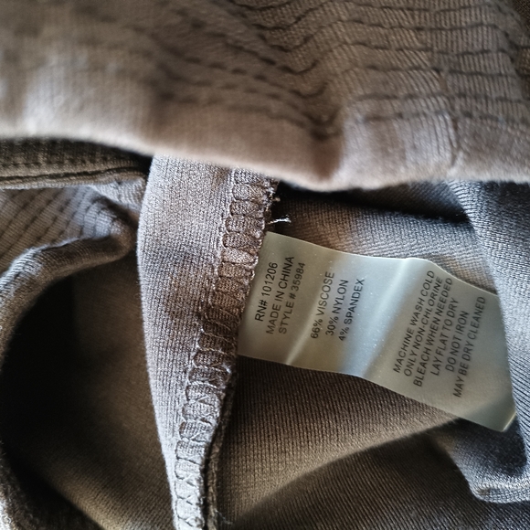 Soft Surroundings Brown Stretch Ponte Knit Pants PXS - Picture 5 of 9